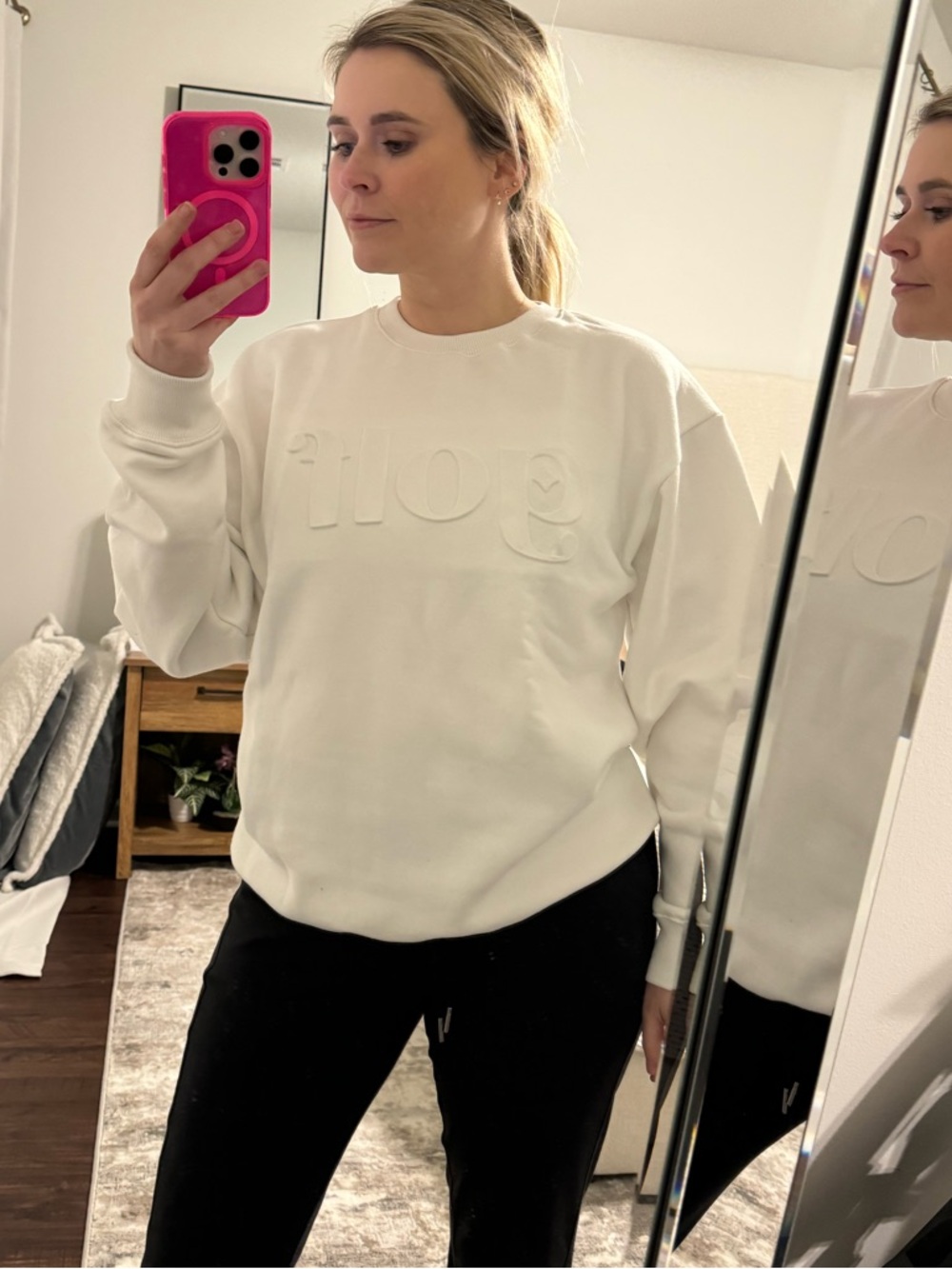 Golf Embroidered White Sweatshirt - Picture 14 of 15